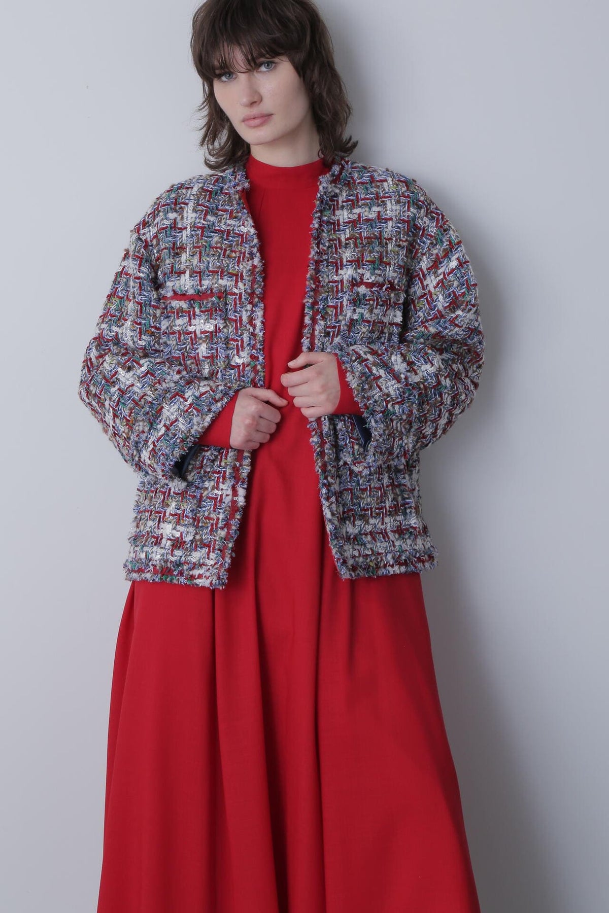 Round No Collar Jacket