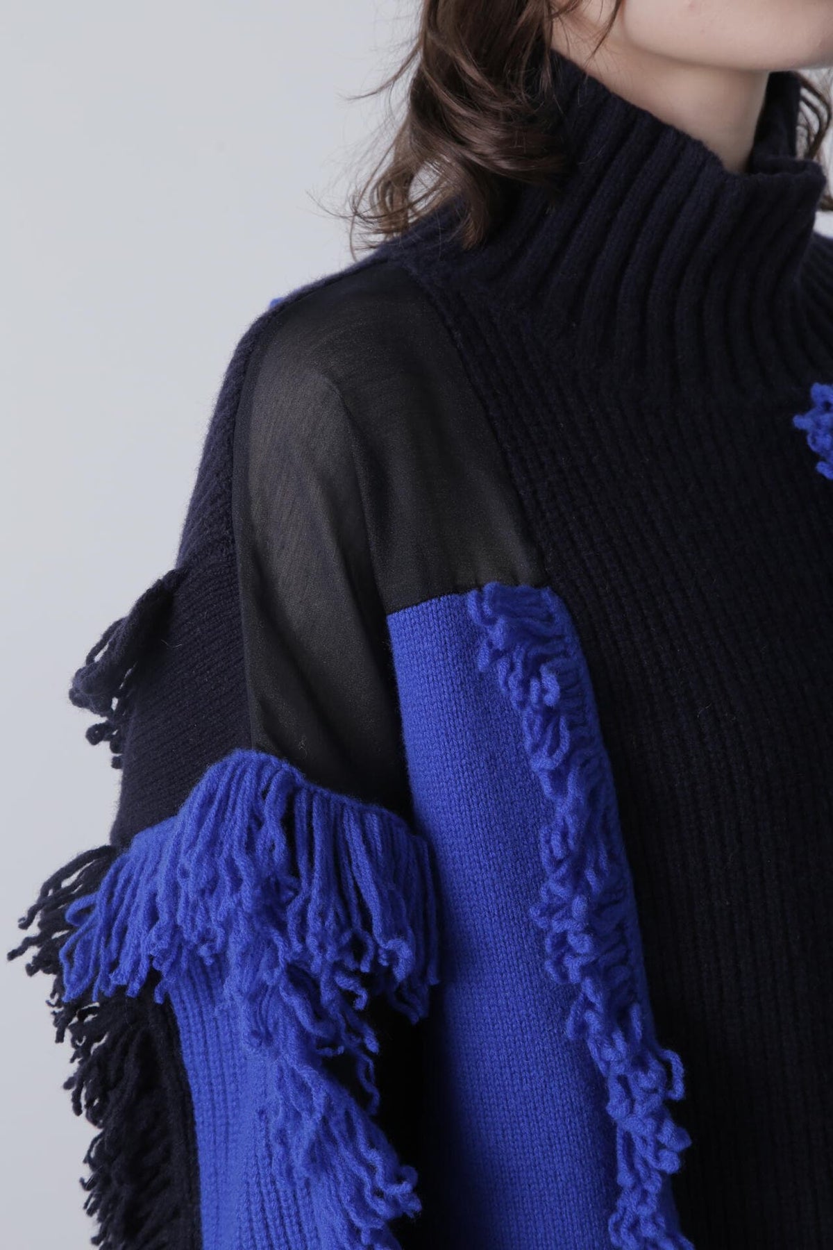 【TV着用】Sheer Combi Color Vibration Knits