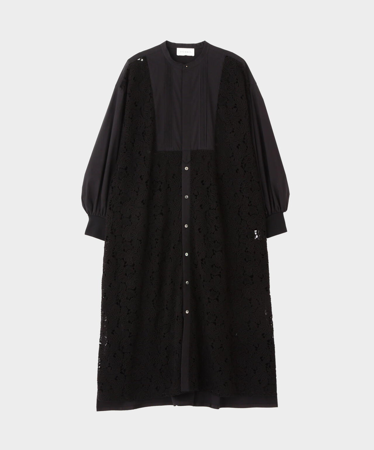 Lace Combi Shirt Dress