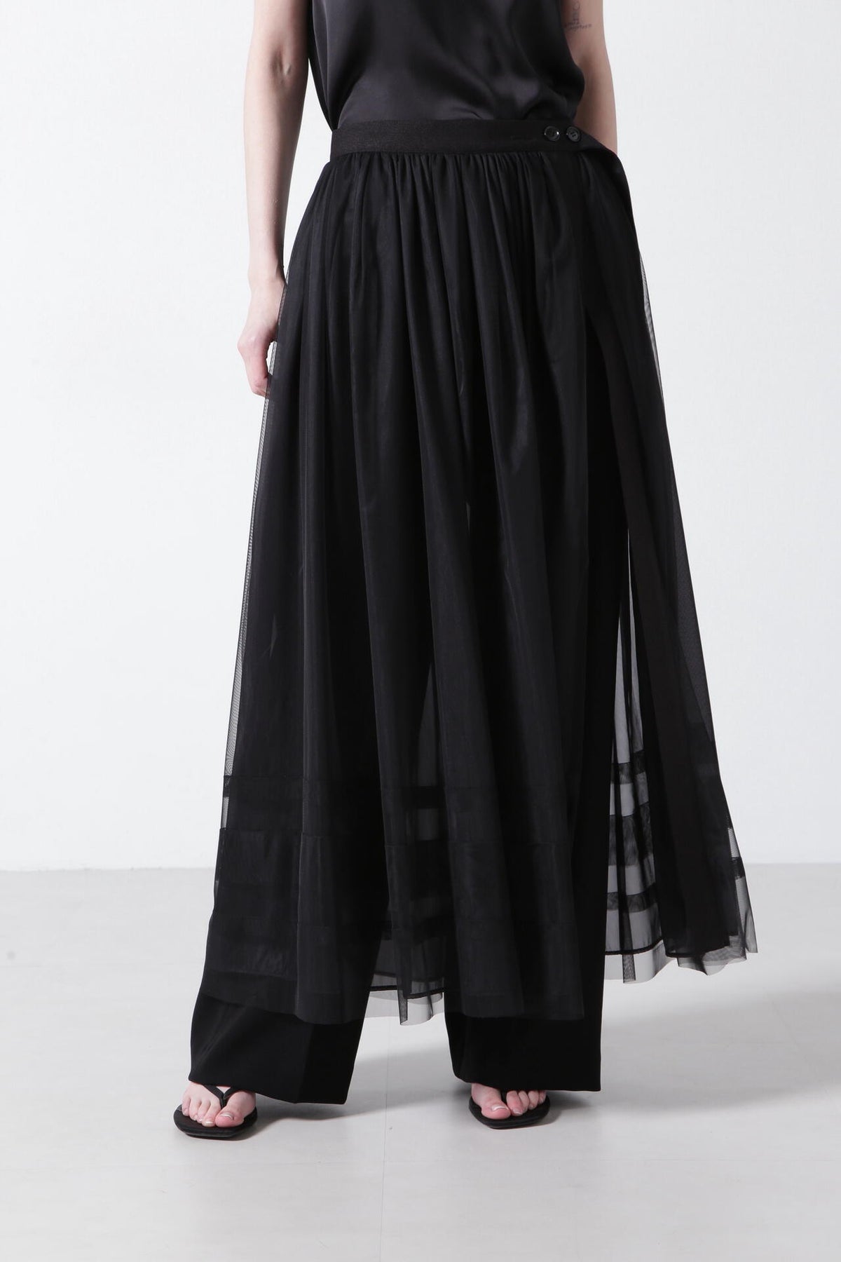 【TV着用】【GISELe 6月号掲載商品】Tulle/Organdy Layered Skirt