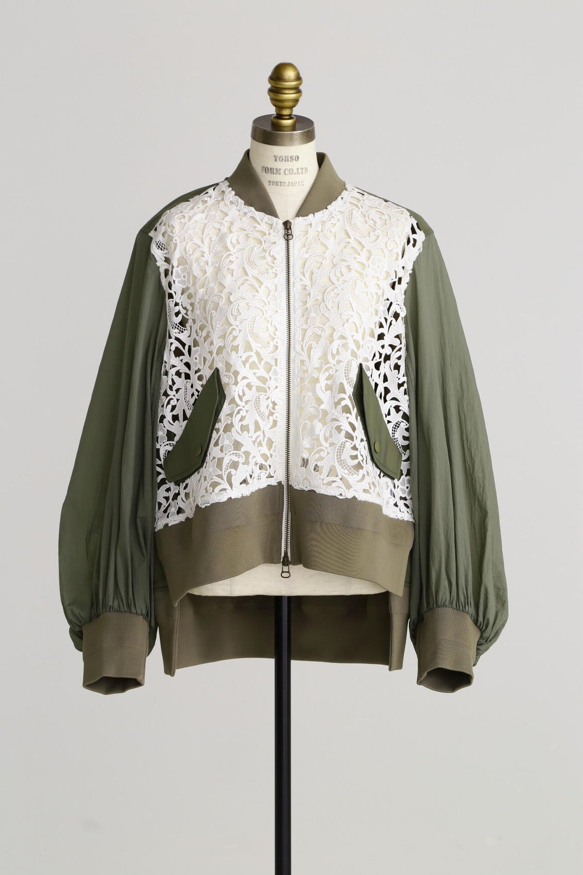 Lace Combi Sheer Sleeve MA-1