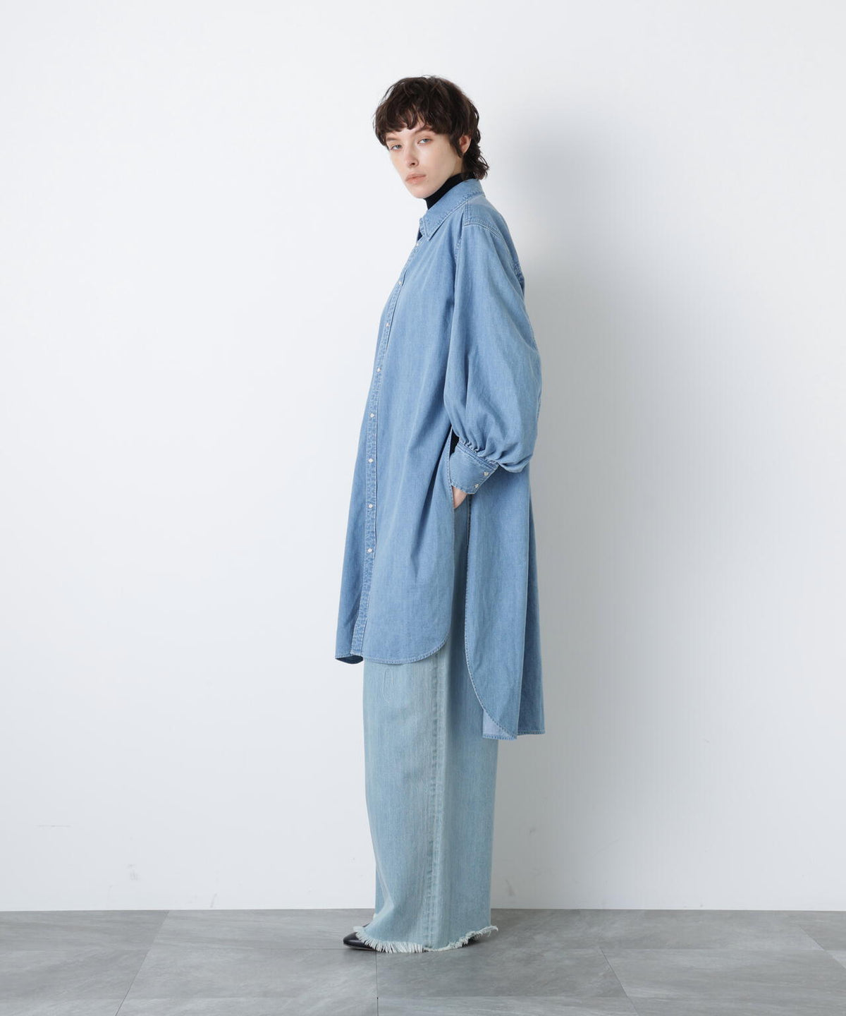 Denim Long Volume Sleeve SH