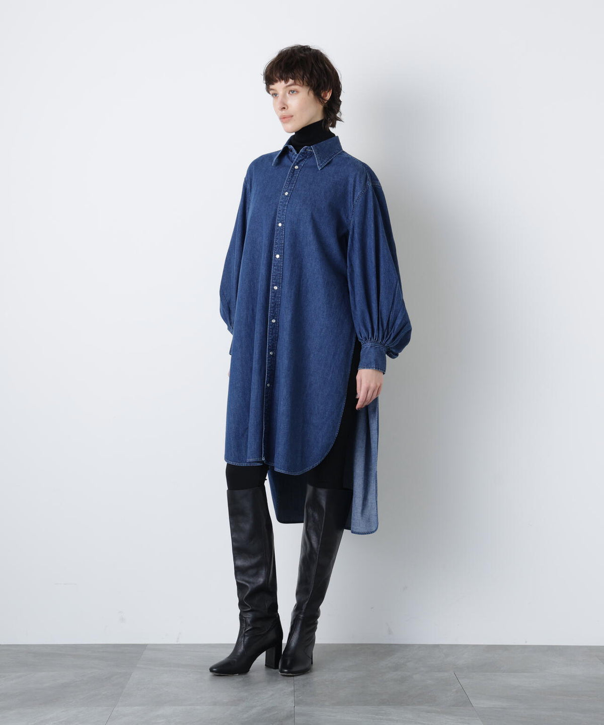 Denim Long Volume Sleeve SH