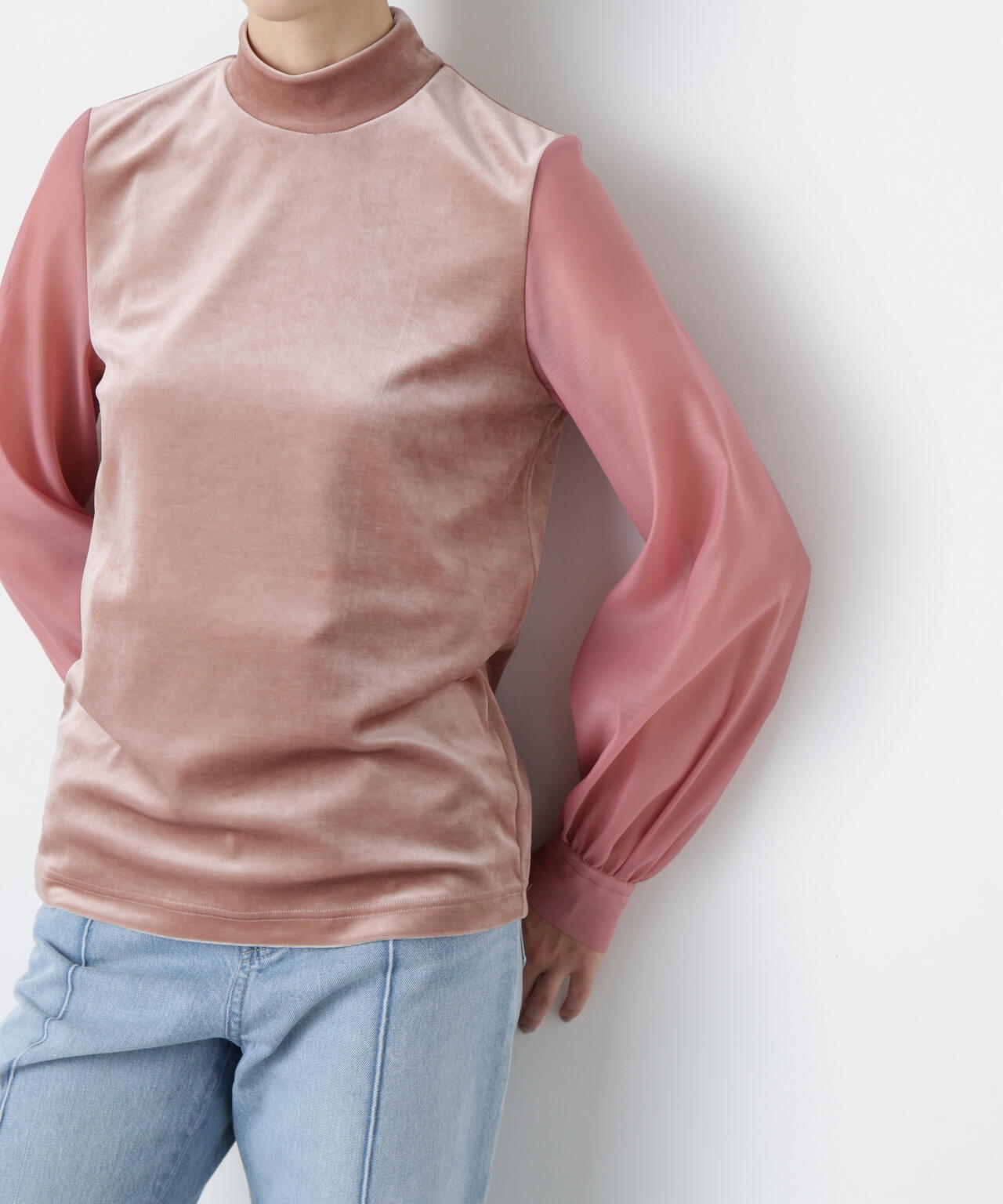 Velour Organdy Pullover