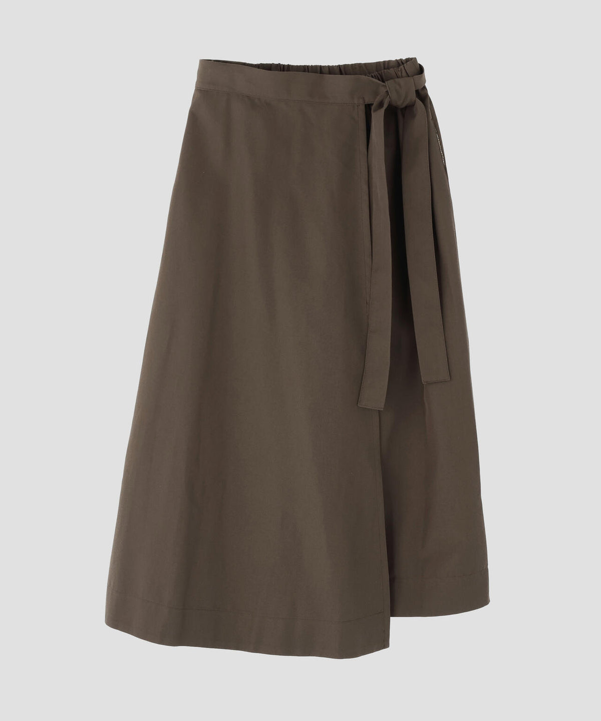 quitan / WOOL COTTON TRENCH CLOTH KILT EASY PANTS