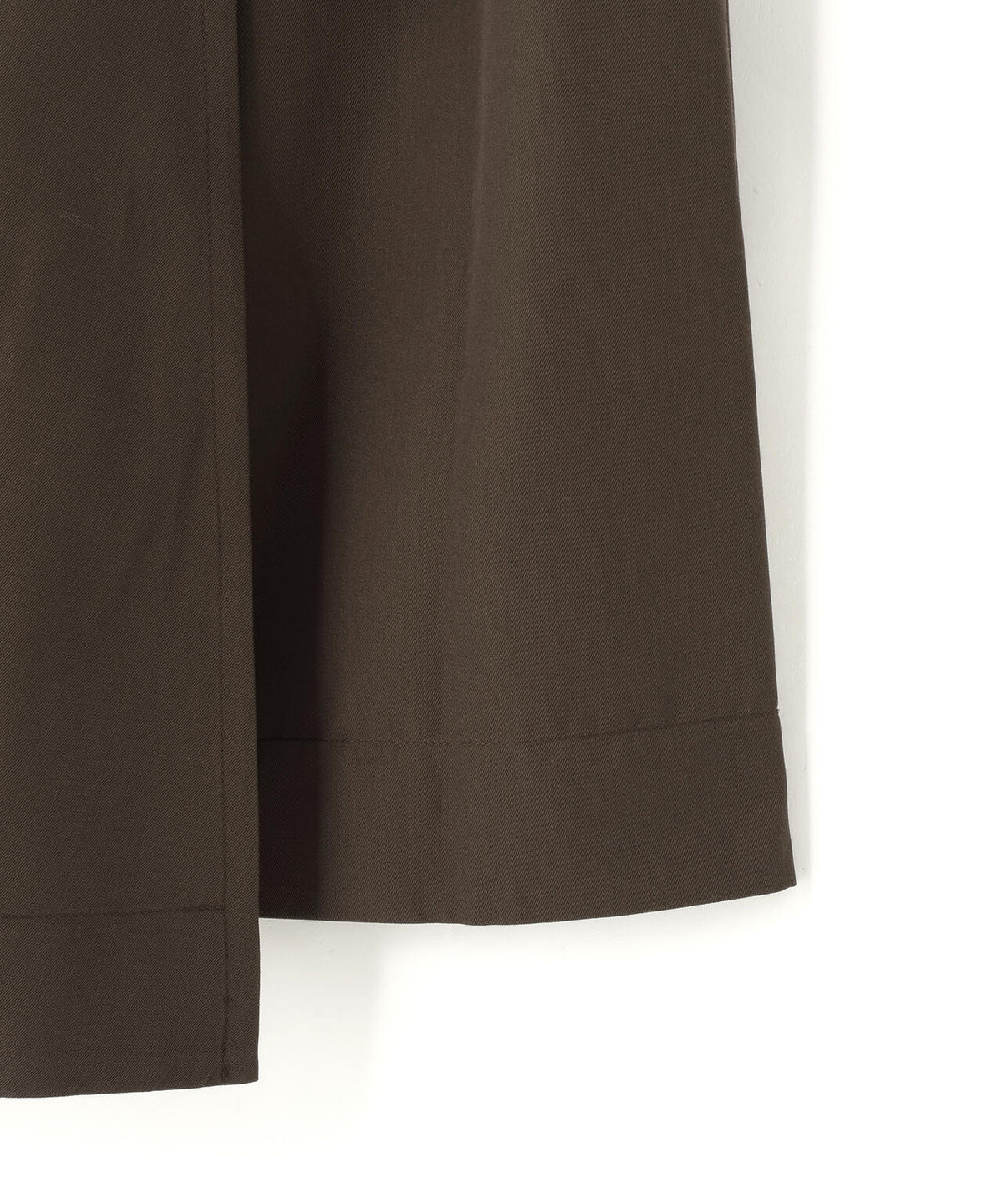 quitan / WOOL COTTON TRENCH CLOTH KILT EASY PANTS