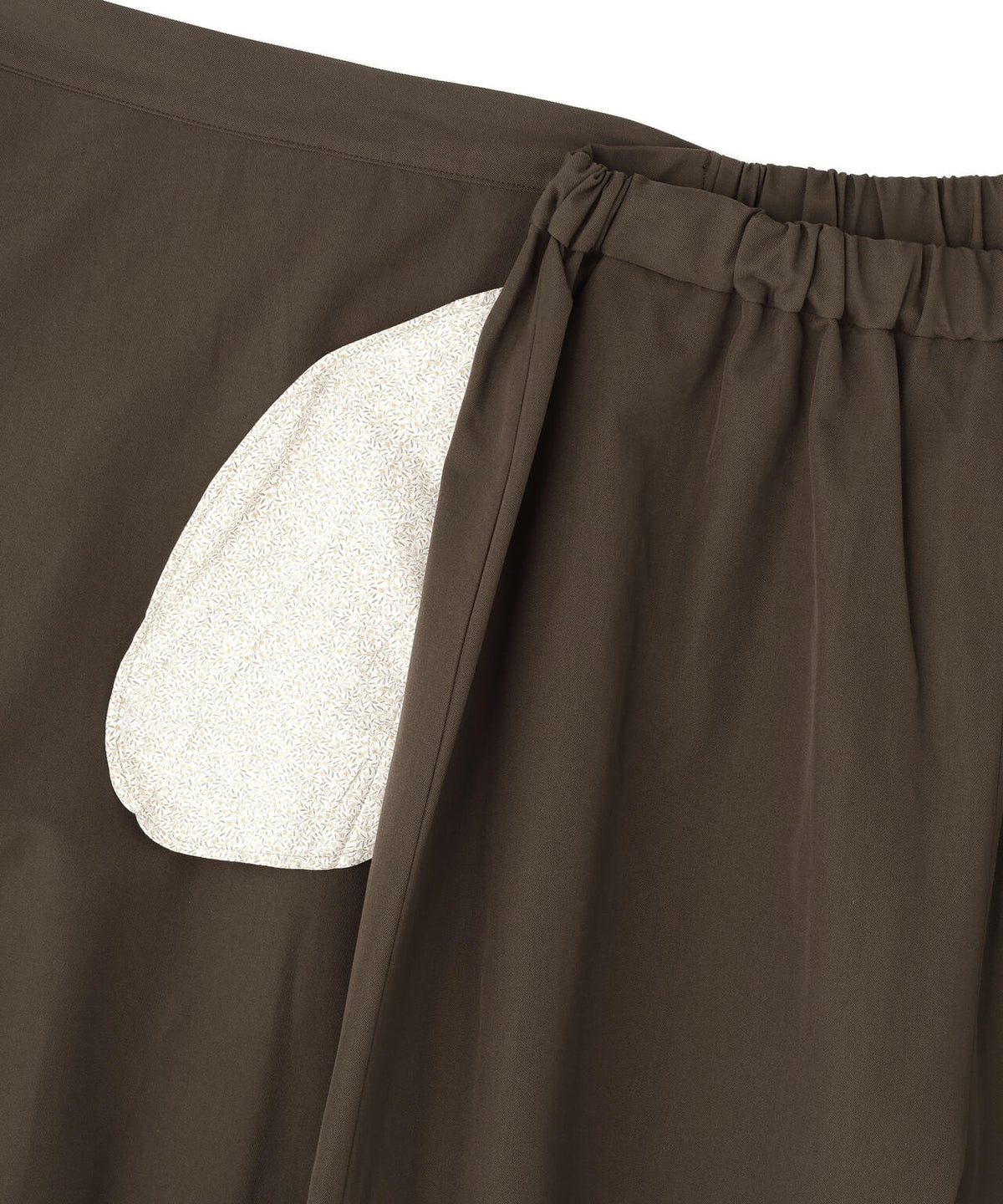 quitan / WOOL COTTON TRENCH CLOTH KILT EASY PANTS