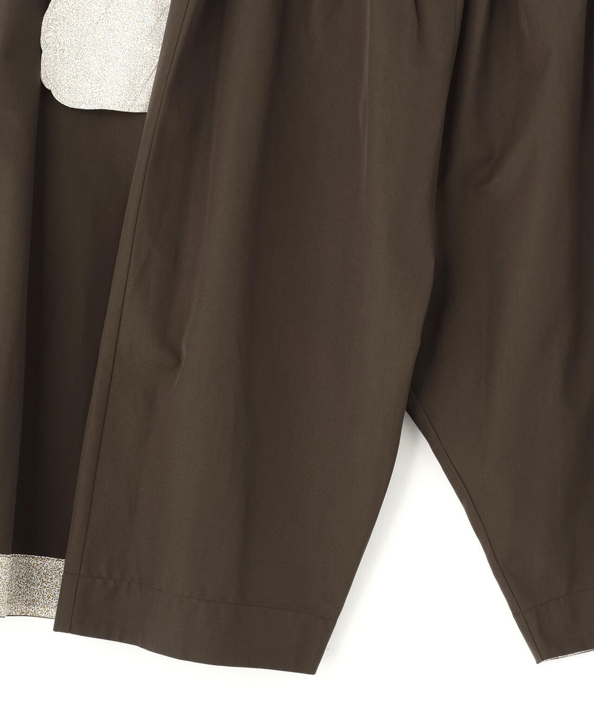 quitan / WOOL COTTON TRENCH CLOTH KILT EASY PANTS