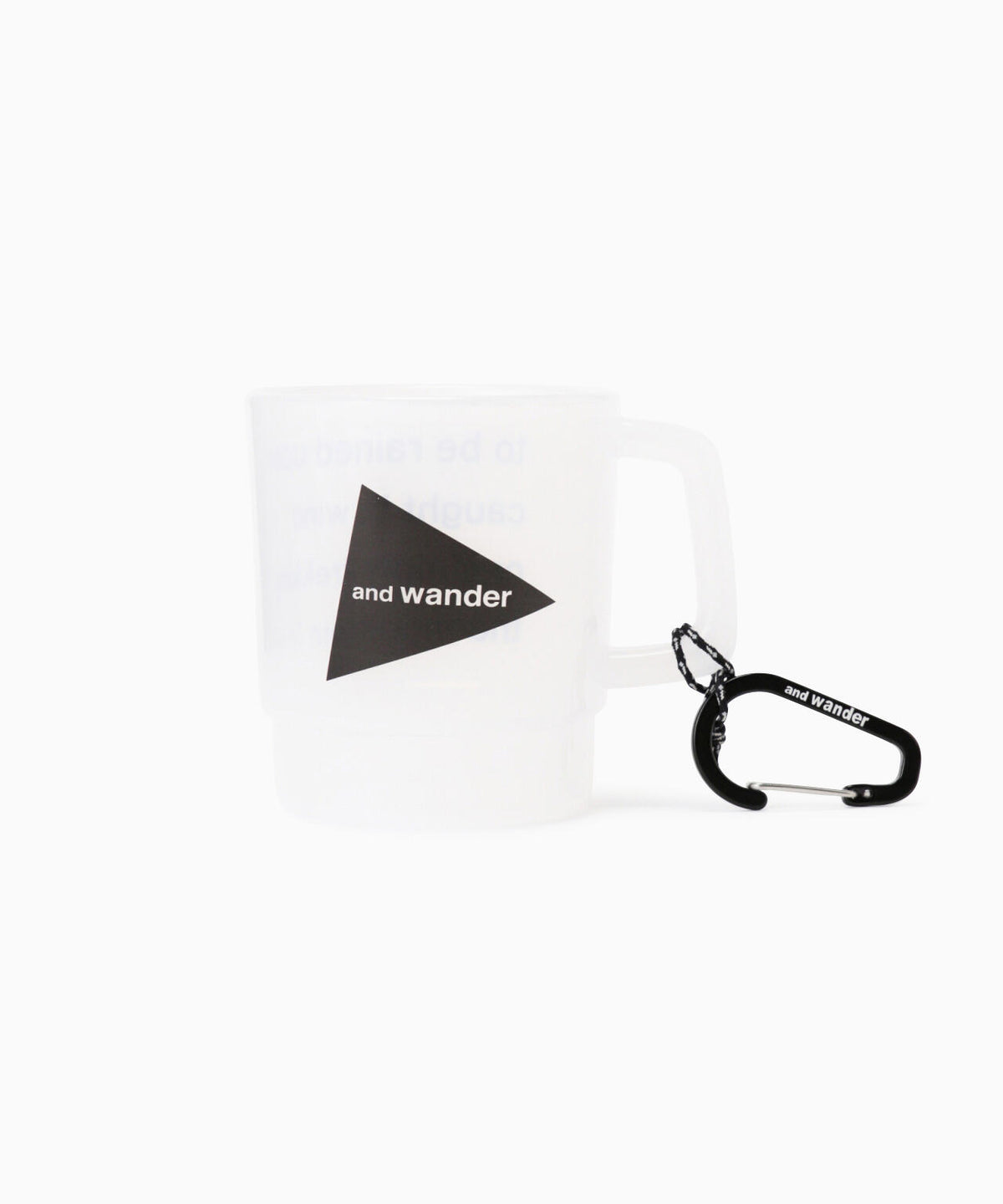 and wander logo PP mug | ロゴ ポリプロピレン マグカップ