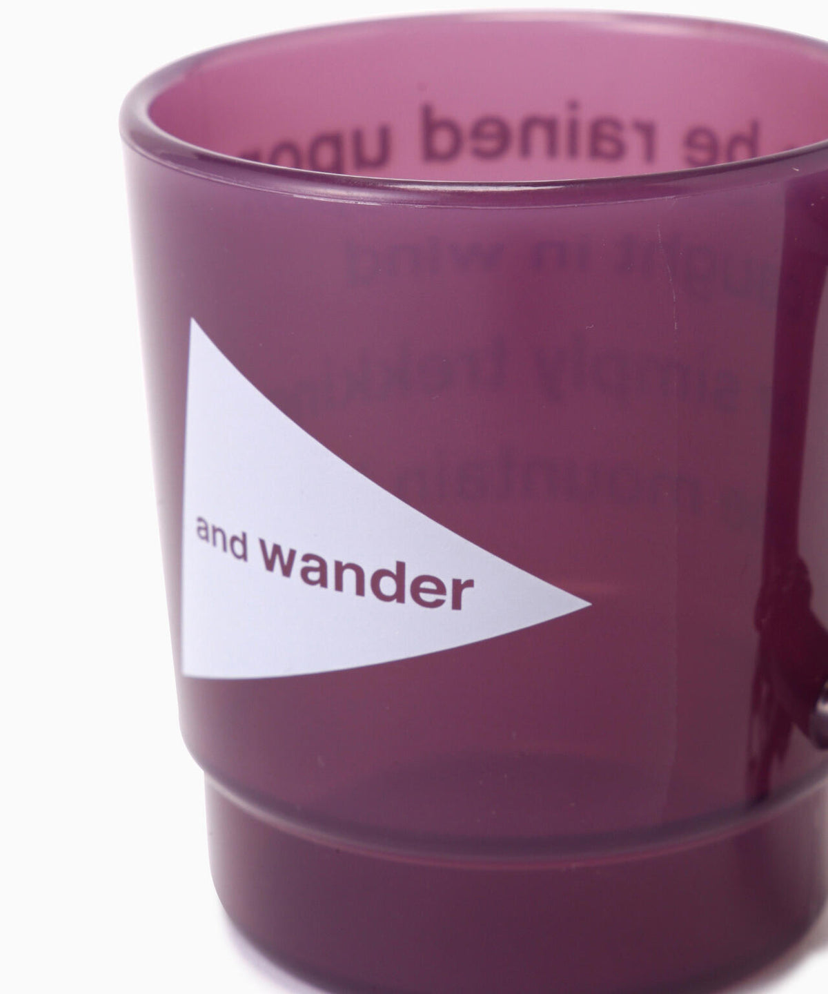 and wander logo PP mug | ロゴ ポリプロピレン マグカップ