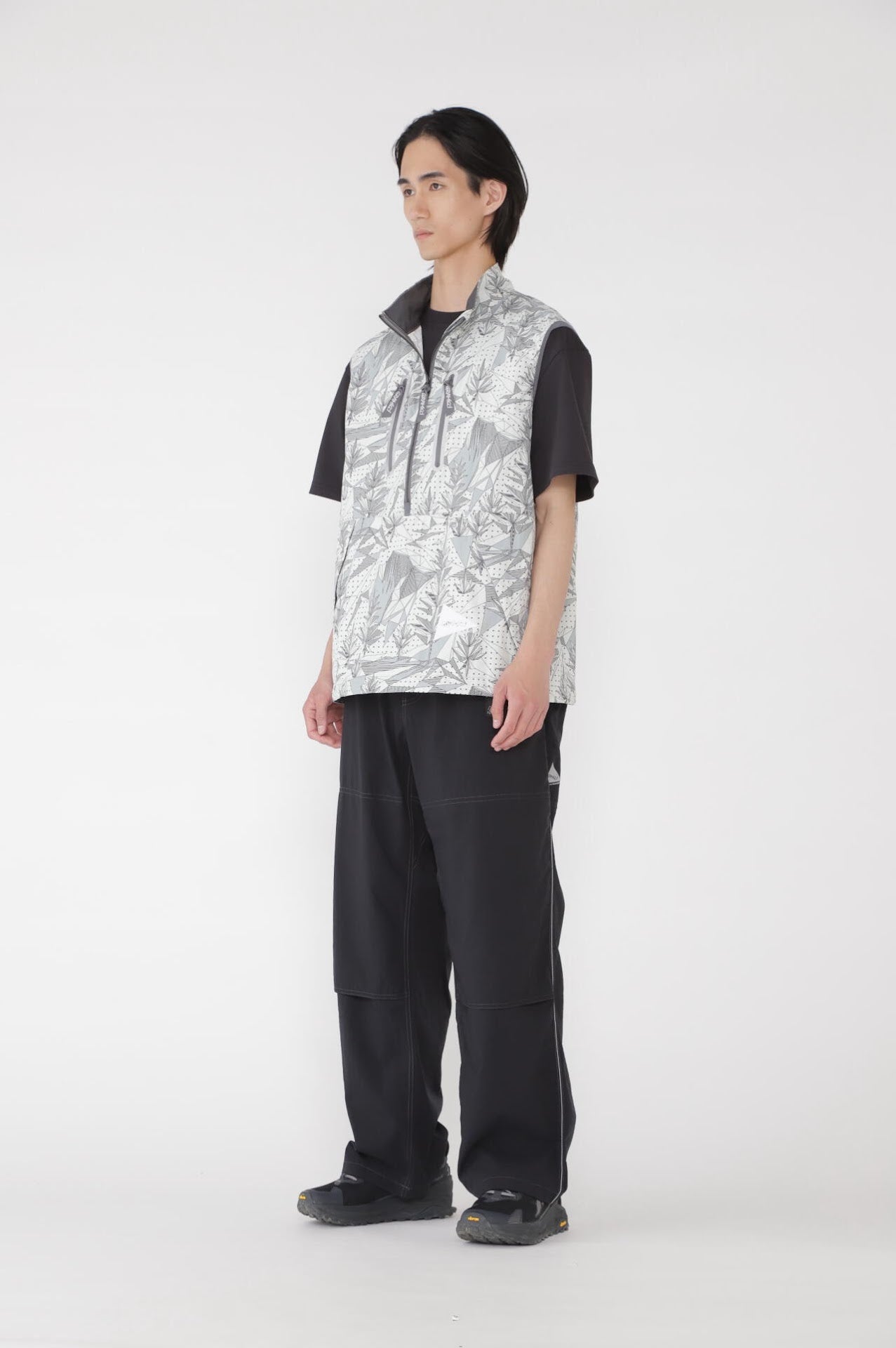 GRAMICCI × and wander brushed nylon vest