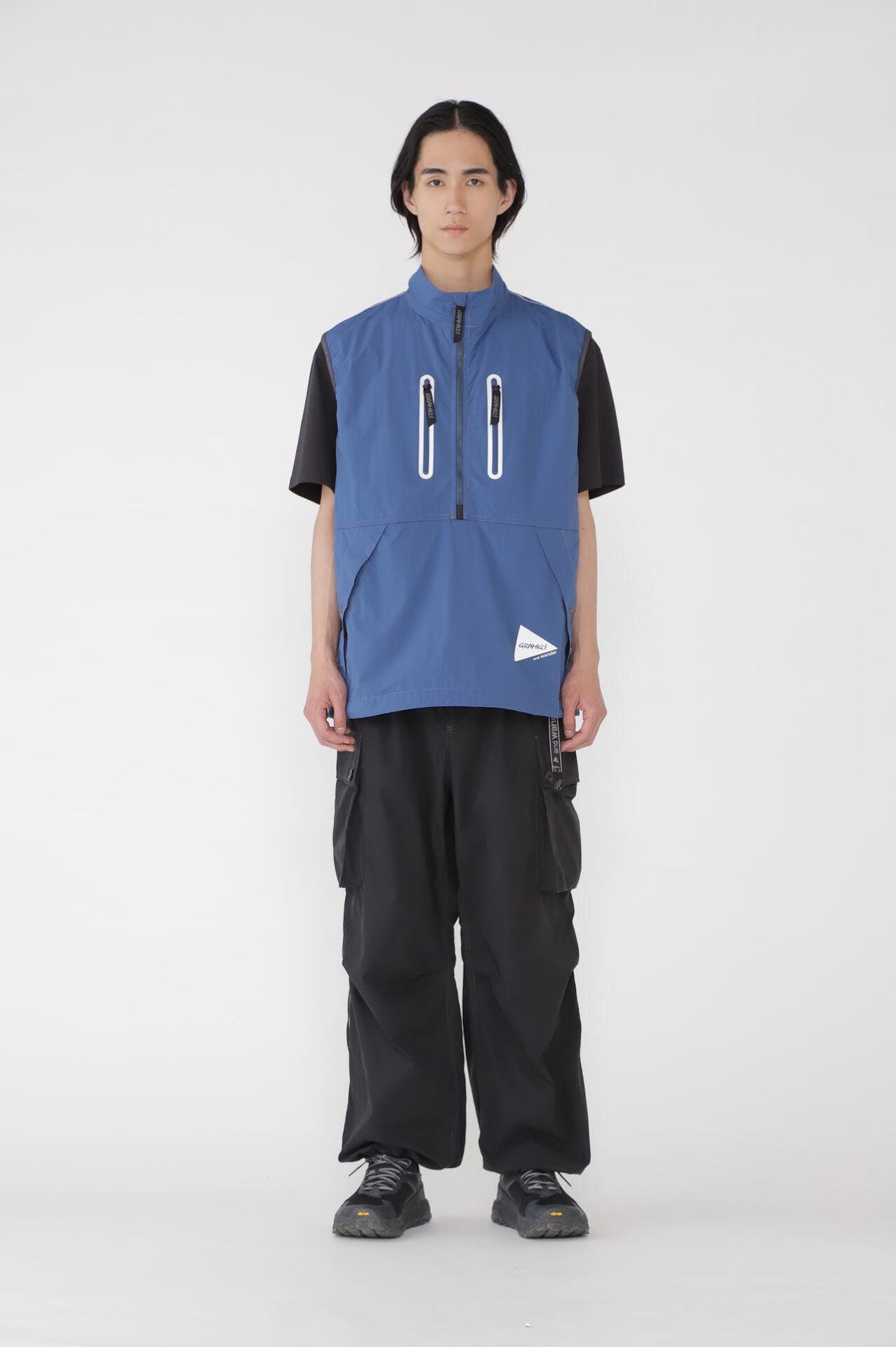 GRAMICCI × and wander brushed nylon vest