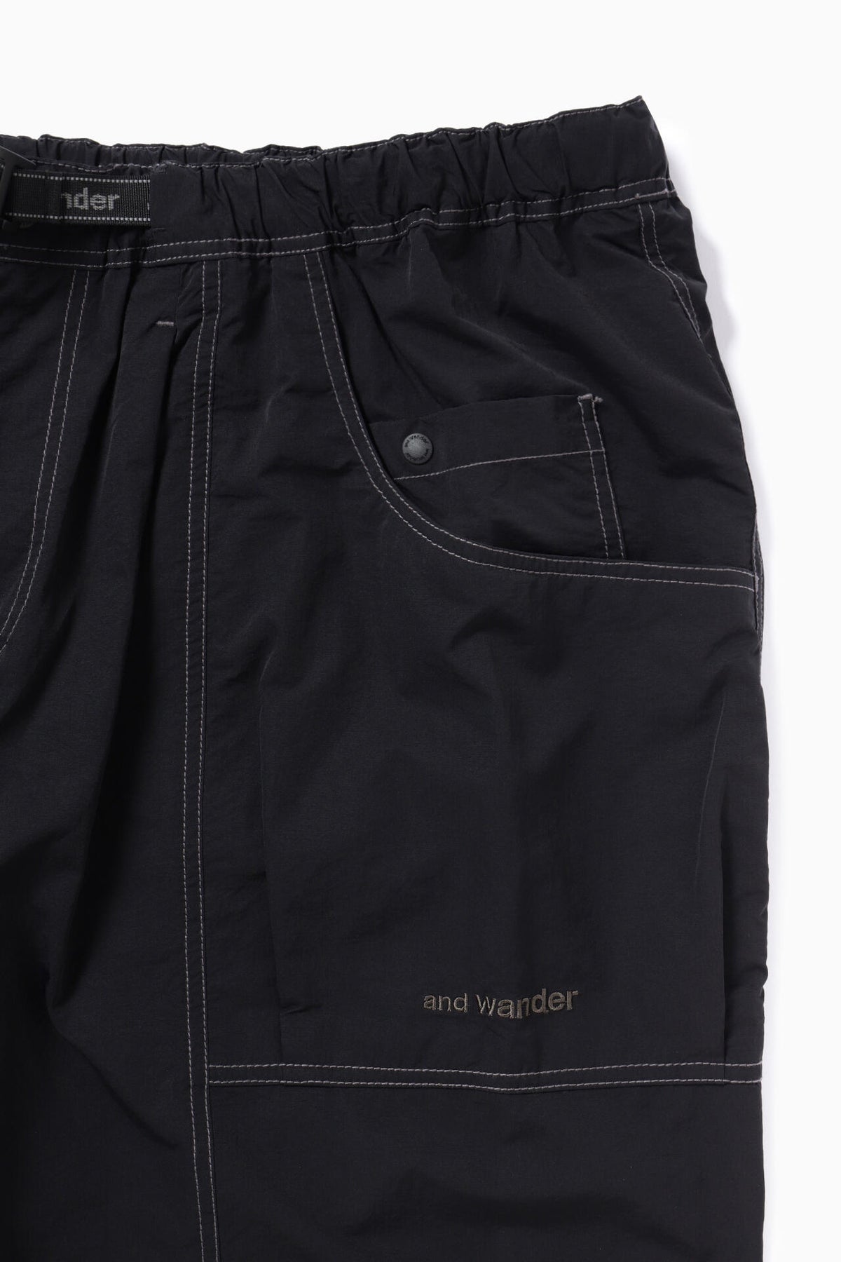 crinkled nylon pants | ウォータープルーフ ナイロン ワイドパンツ
