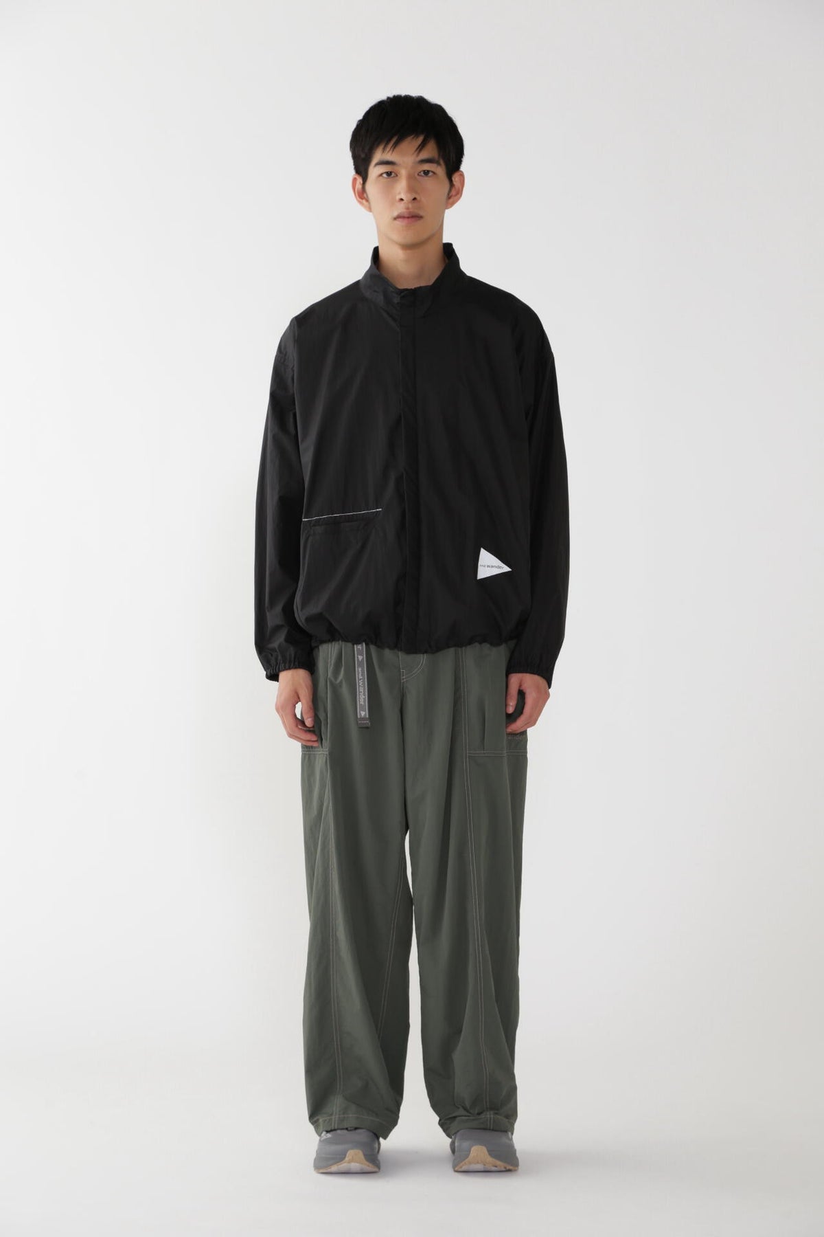 crinkled nylon pants | ウォータープルーフ ナイロン ワイドパンツ