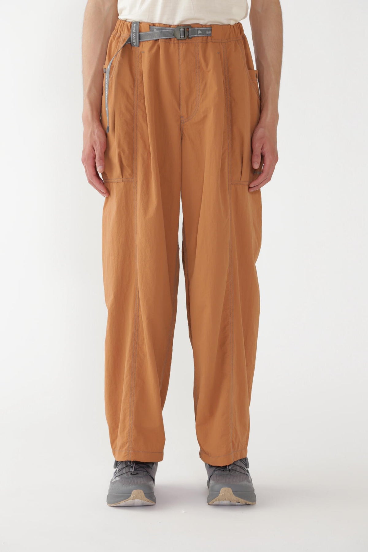 crinkled nylon pants | ウォータープルーフ ナイロン ワイドパンツ