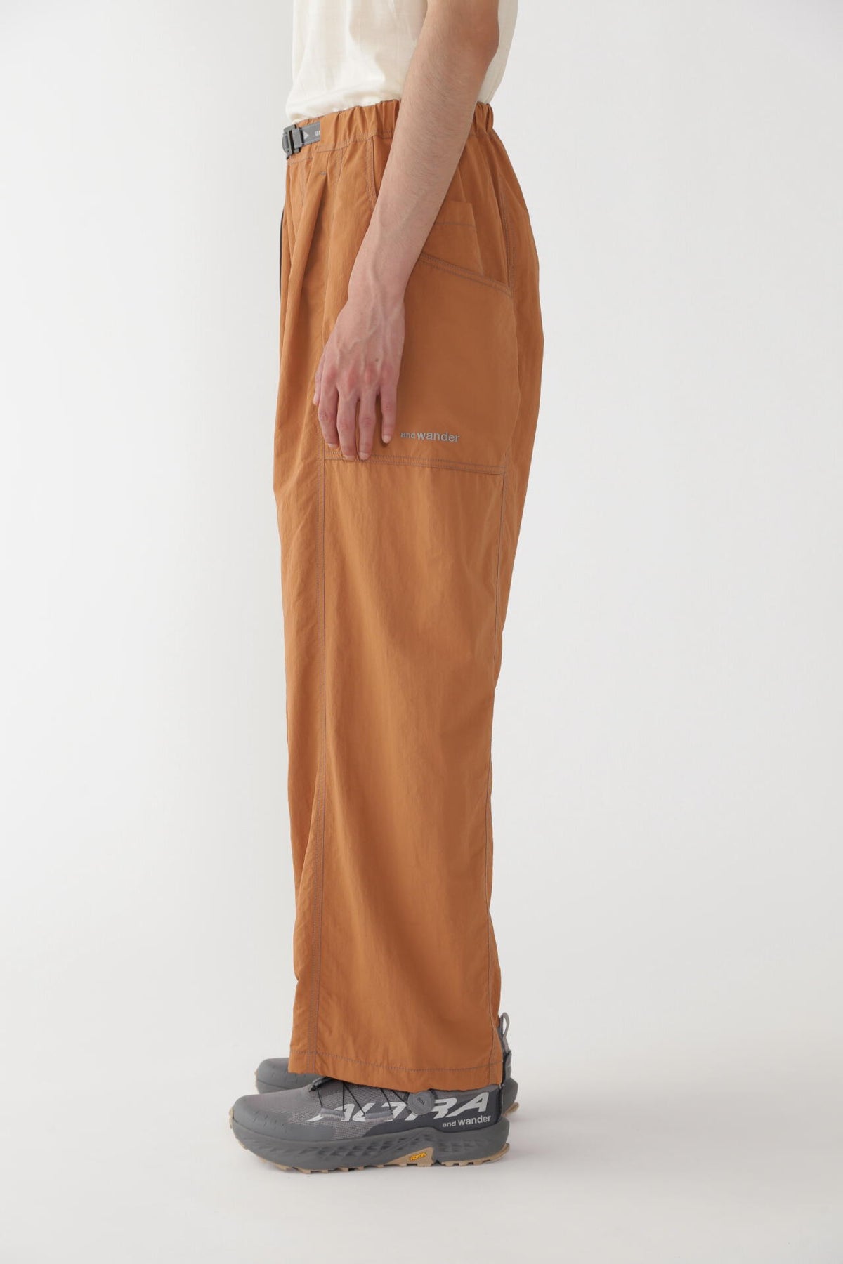 crinkled nylon pants | ウォータープルーフ ナイロン ワイドパンツ