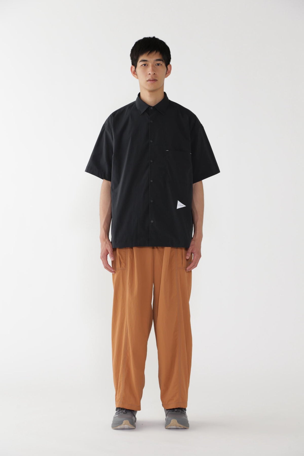 crinkled nylon pants | ウォータープルーフ ナイロン ワイドパンツ