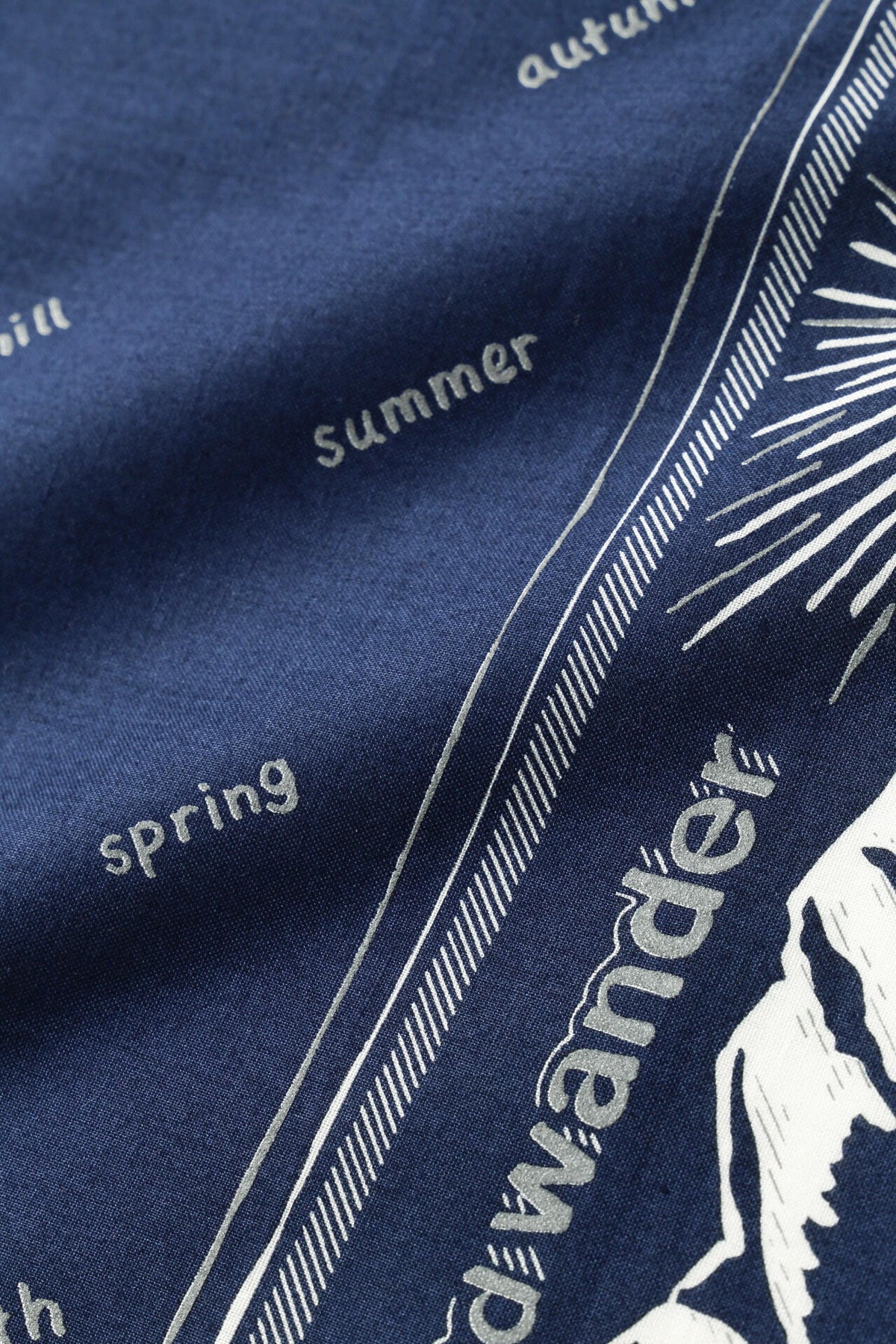 reflective words bandanna | コットン リフレクター プリント バンダナ
