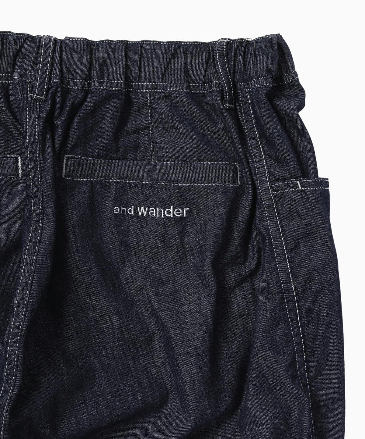 dry easy denim wide pants | ストレッチ デニム ワイドパンツ
