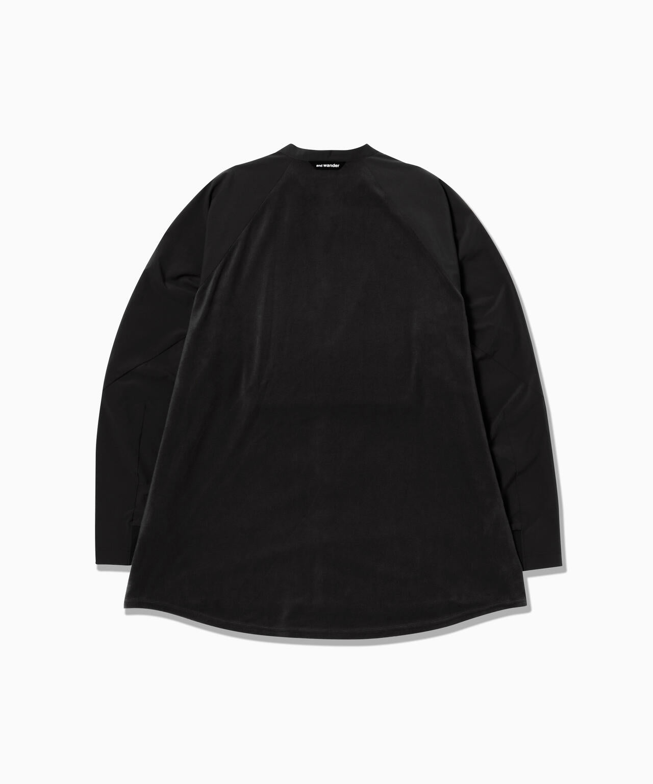 fleece base band collar shirt