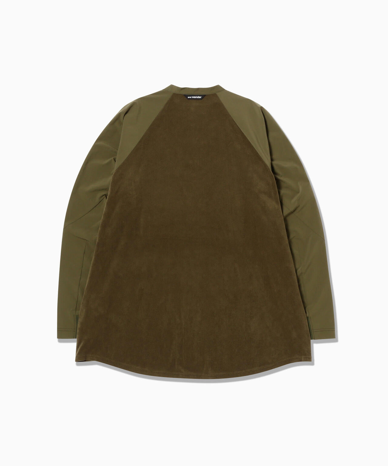 fleece base band collar shirt