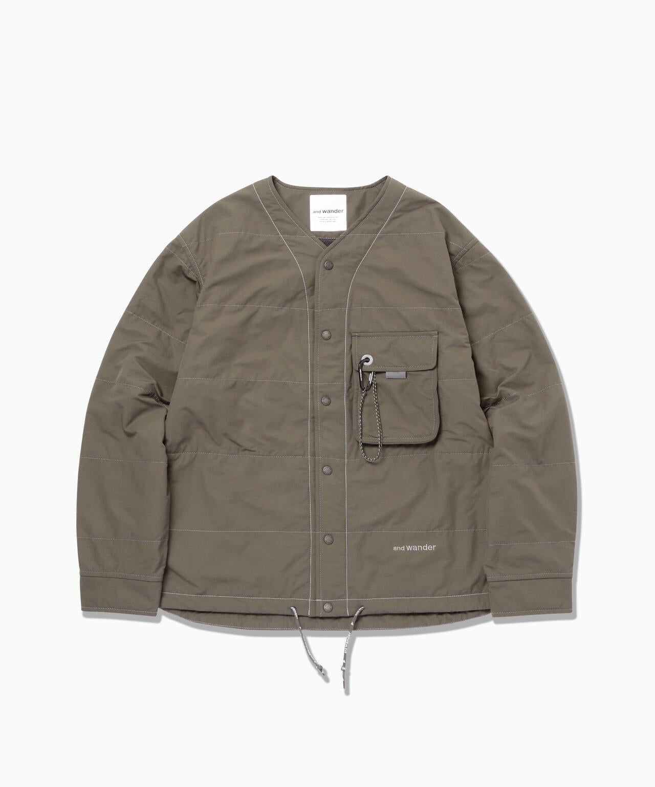 C/N Octa collarless shirt jacket