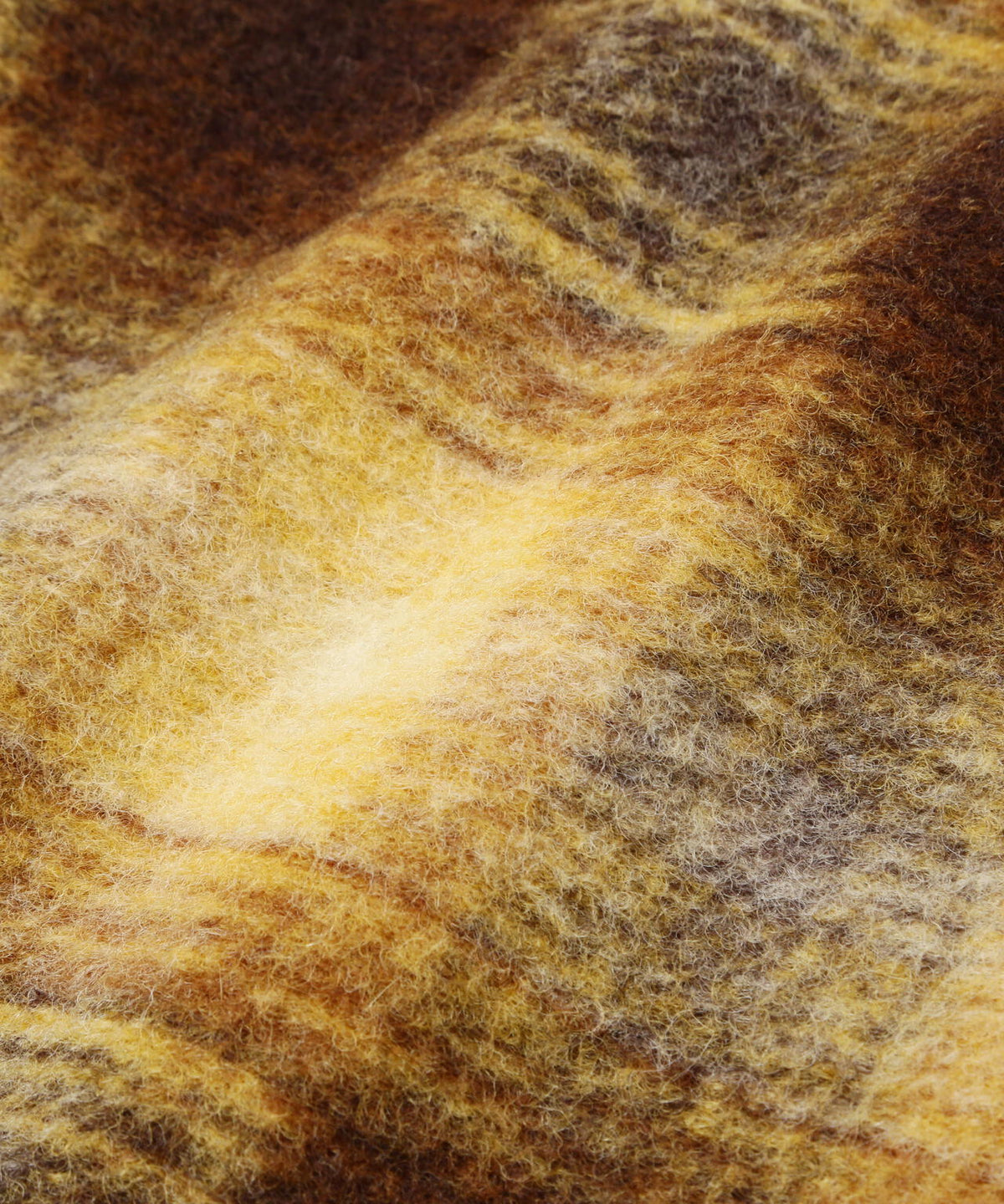 wool shaggy check zip jacket | ウール シャギー チェック ジップ ジャケット