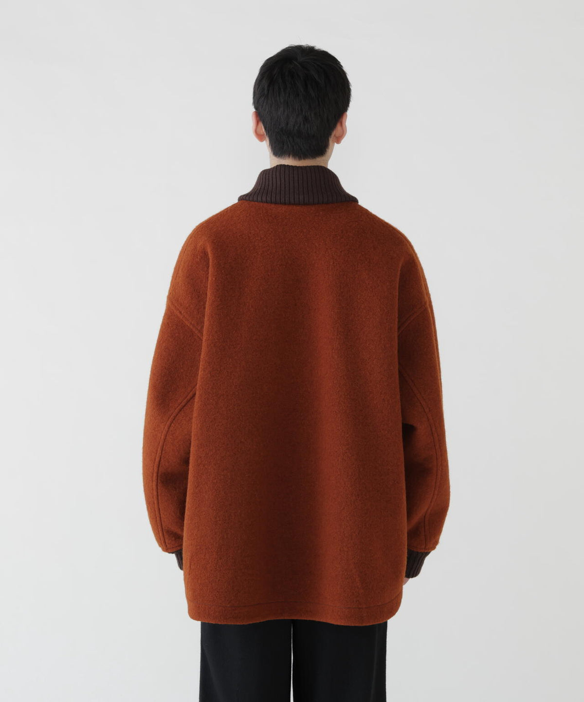 wool shaggy jacket long