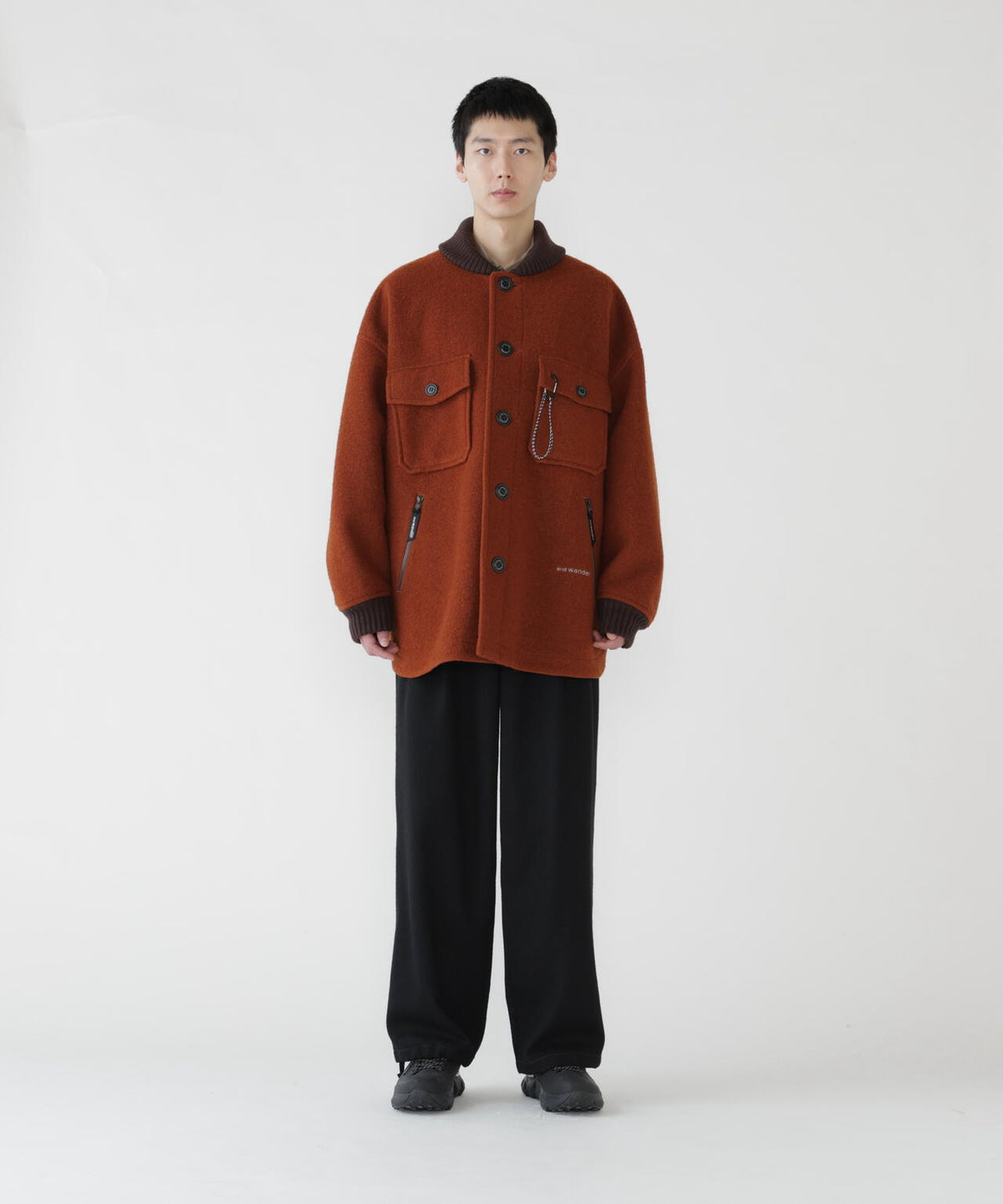 wool shaggy jacket long