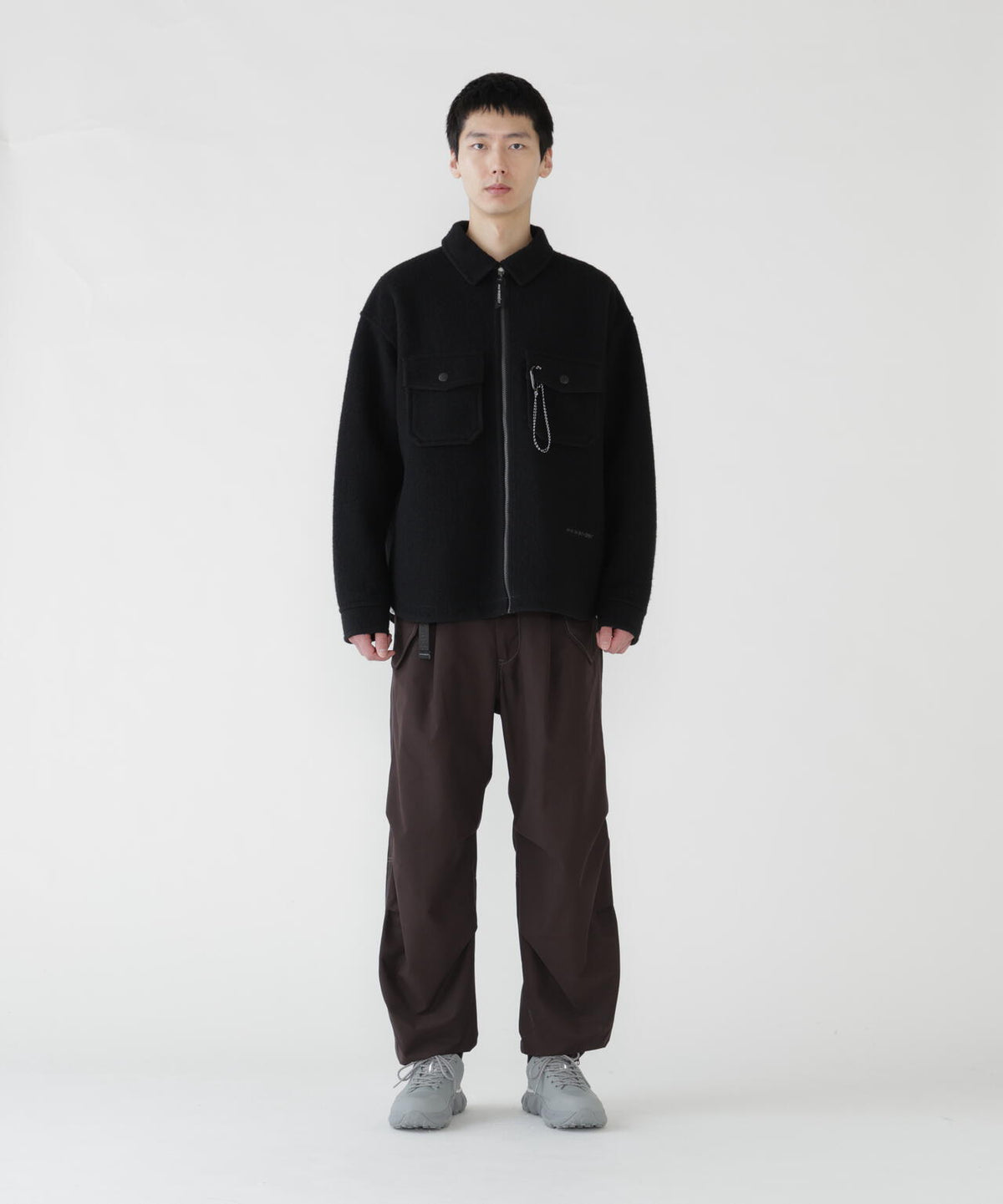 wool shaggy zip jacket | ウール シャギー ジップ ジャケット
