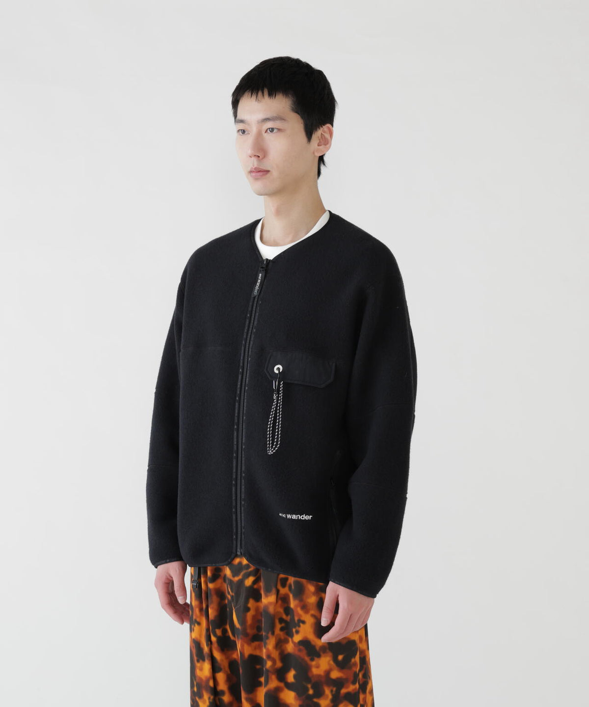 wool fleece cardigan | ウール フリース カーディガン