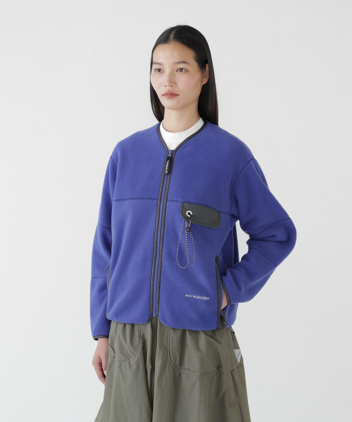 wool fleece cardigan | ウール フリース カーディガン