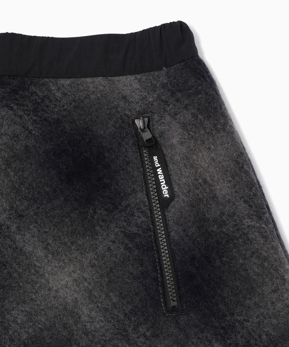 wool shaggy check skirt (W) | ウール シャギー チェック スカート