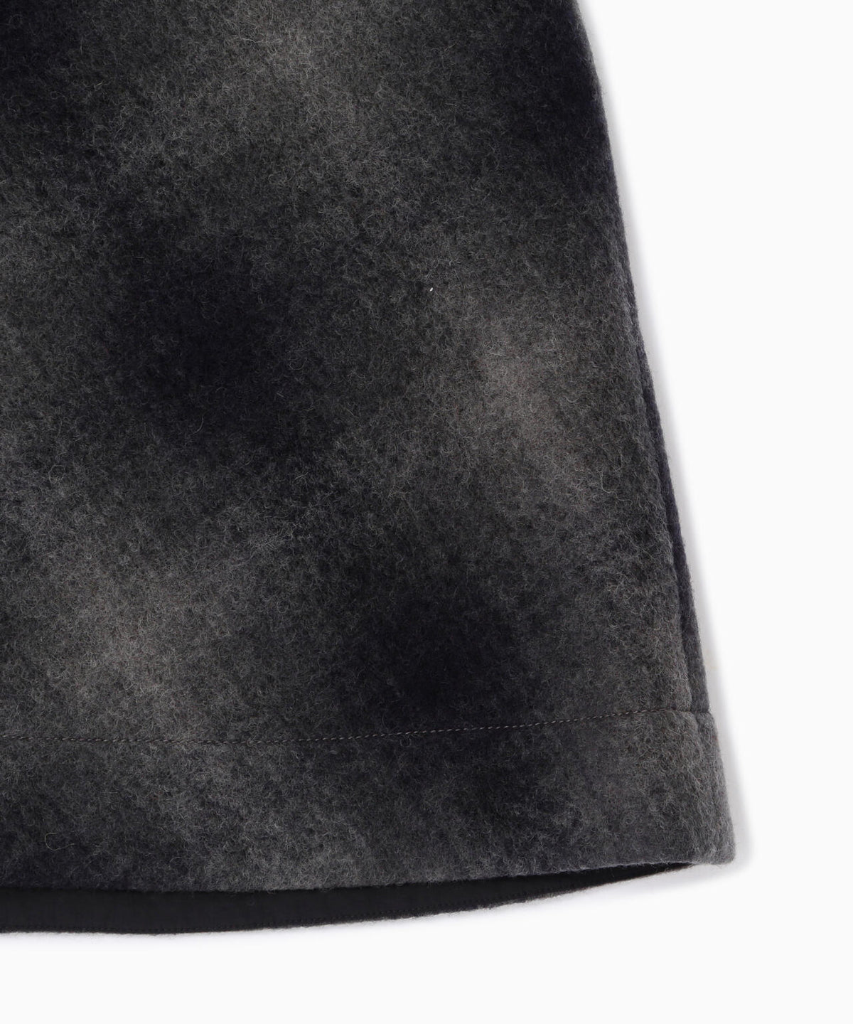 wool shaggy check skirt (W) | ウール シャギー チェック スカート