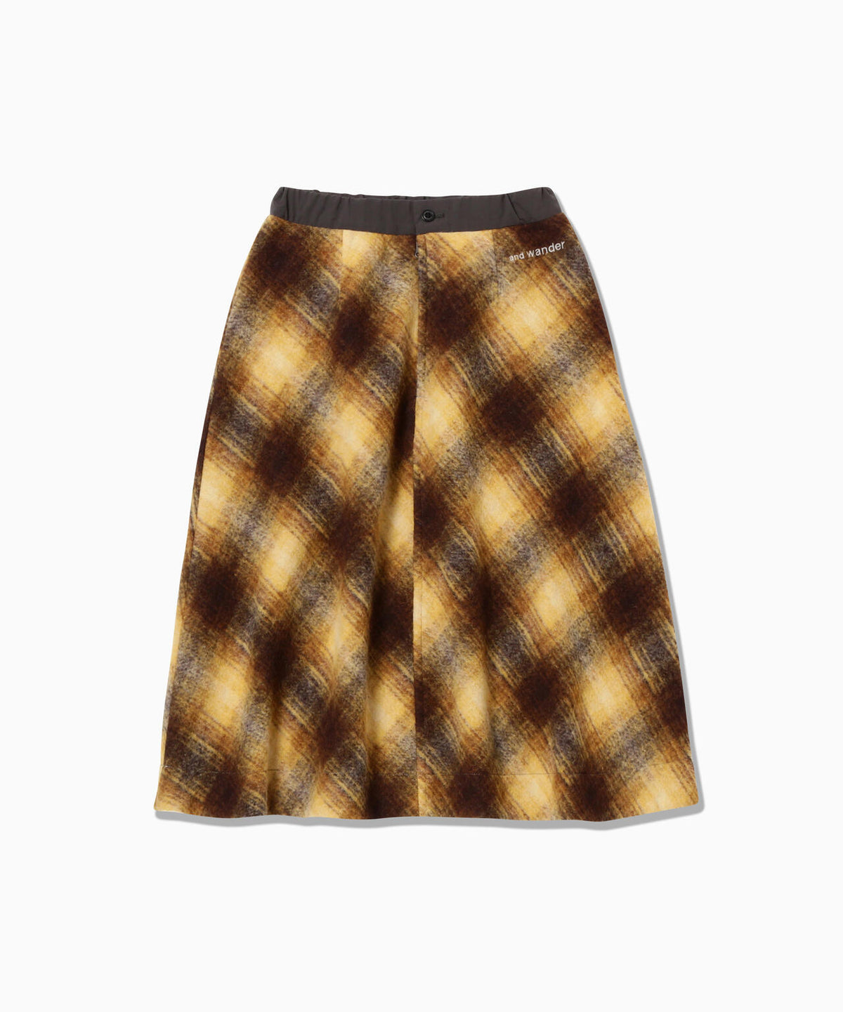 wool shaggy check skirt (W) | ウール シャギー チェック スカート
