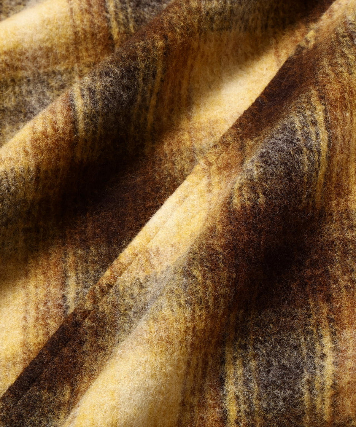 wool shaggy check skirt (W) | ウール シャギー チェック スカート