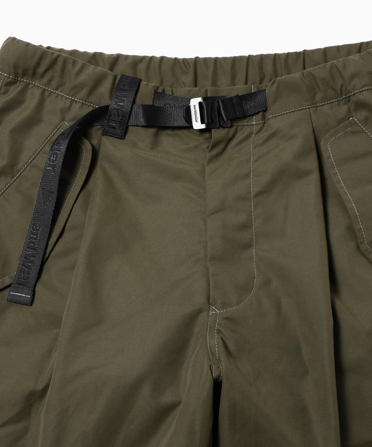 high count cloth side zip hem pants