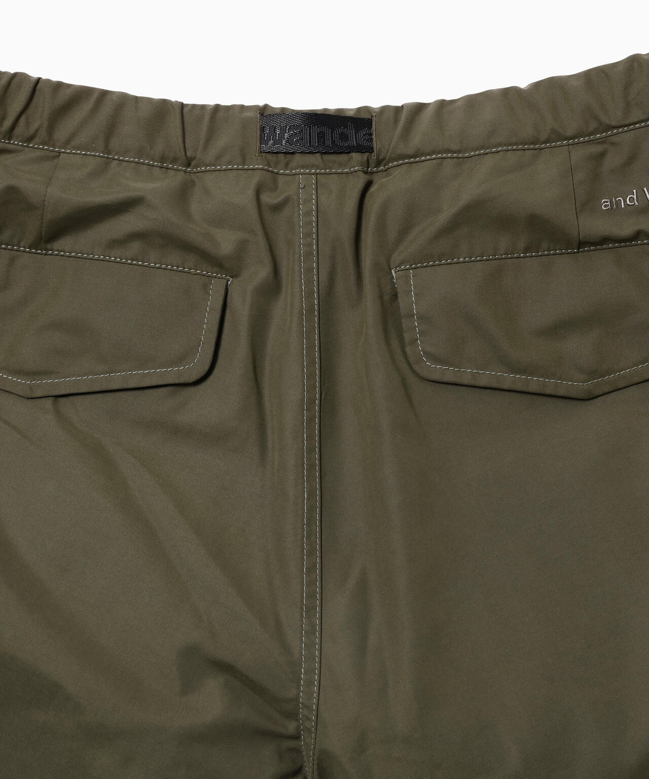 high count cloth side zip hem pants