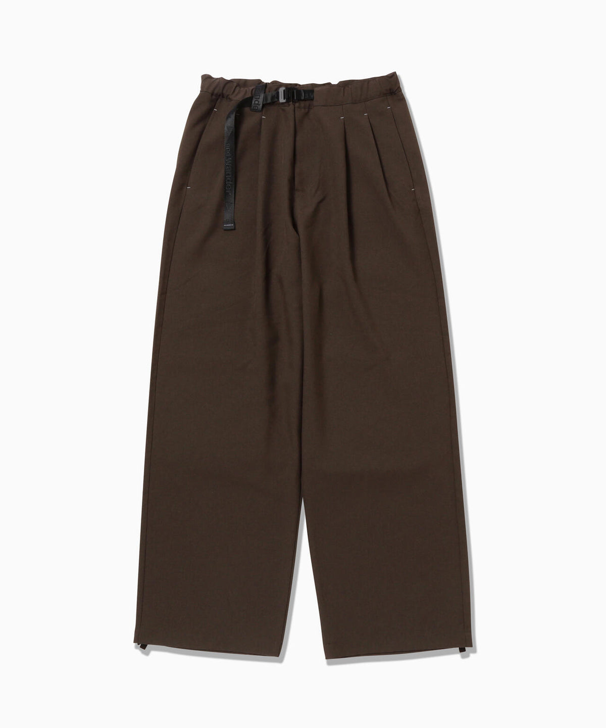 PE melange twill wide pants | ウール ツイル ワイドパンツ