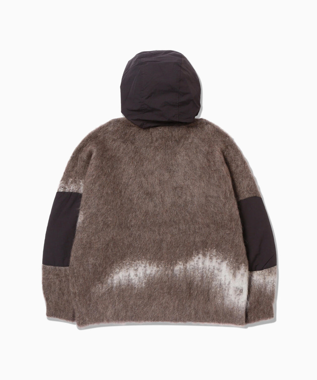 jacquard shaggy knit f/z hoodie | ジャカード シャギー ニット フルジップ フーディー