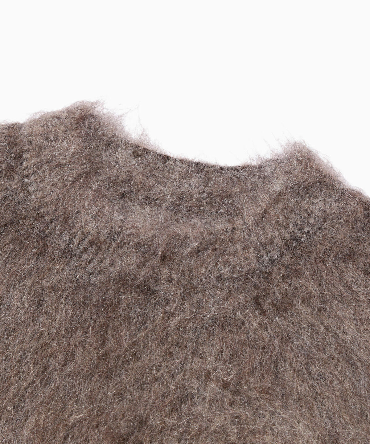 jacquard shaggy knit crew neck | ジャカード シャギー クルーネック ニット