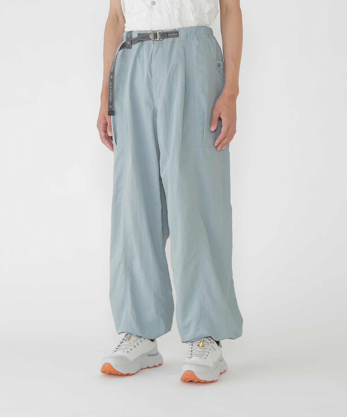 crinkled nylon pants | プルーフ ナイロン ワイドパンツ