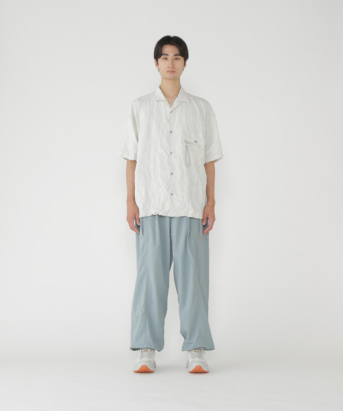 crinkled nylon pants | プルーフ ナイロン ワイドパンツ