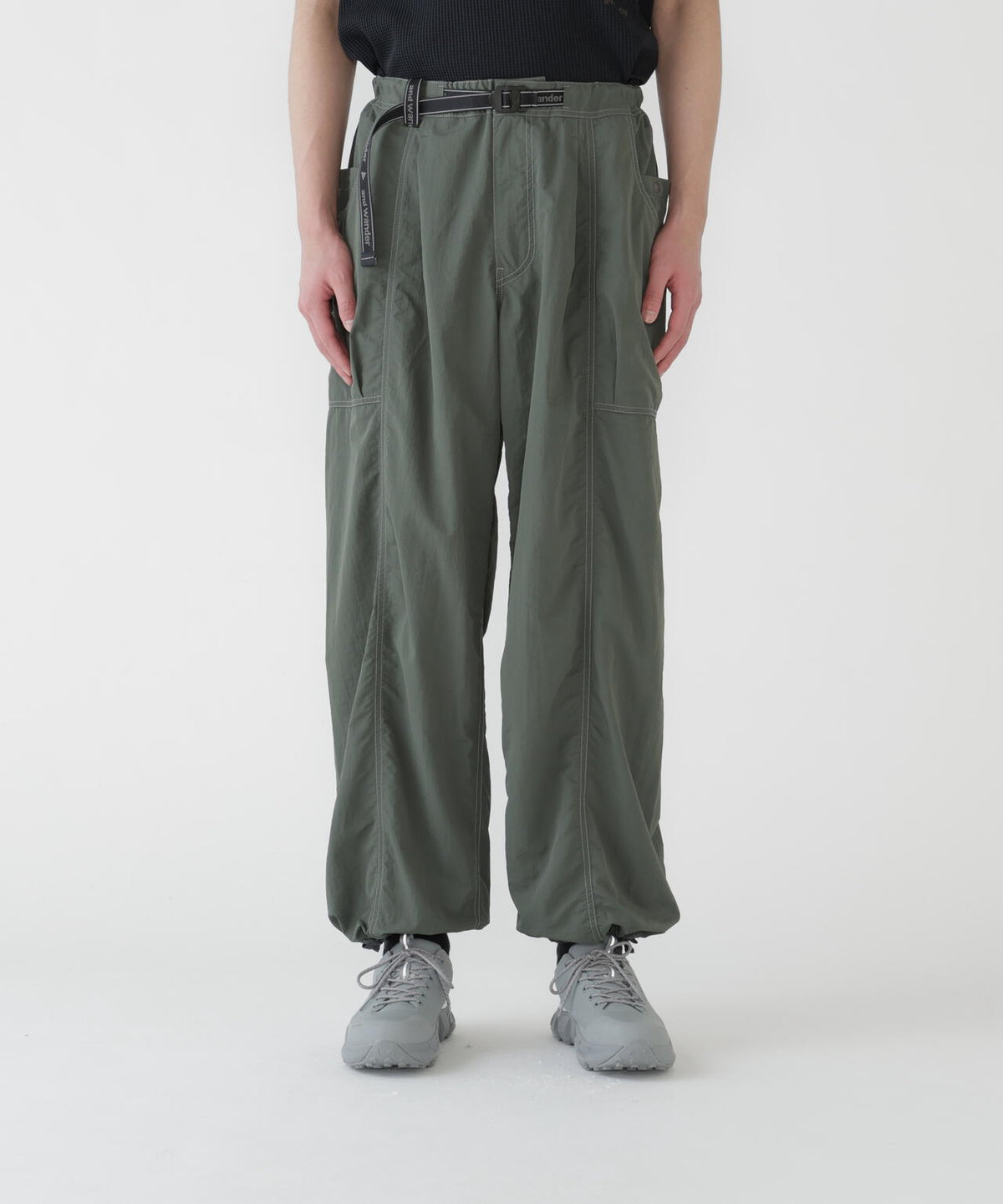 crinkled nylon pants | プルーフ ナイロン ワイドパンツ