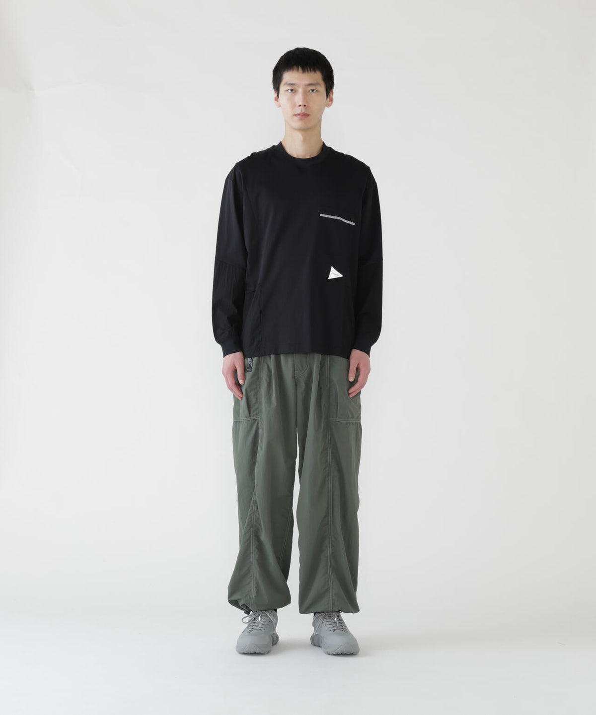 crinkled nylon pants | プルーフ ナイロン ワイドパンツ
