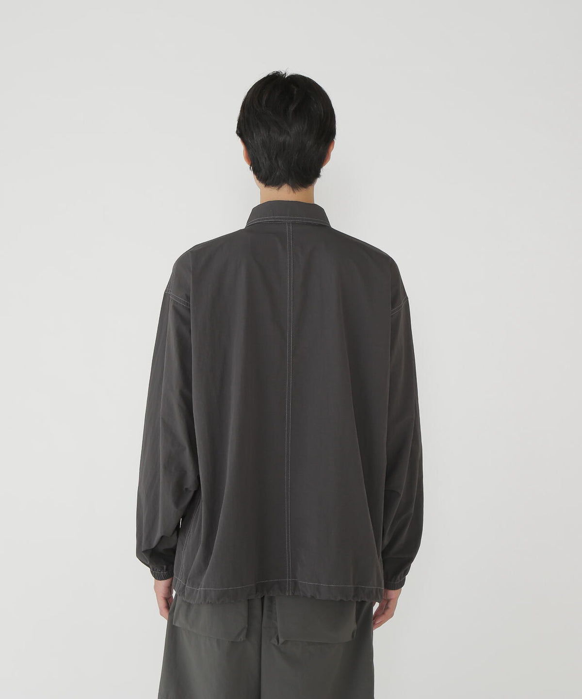 crinkled nylon shrits jacket | ナイロン プルーフ シャツジャケット
