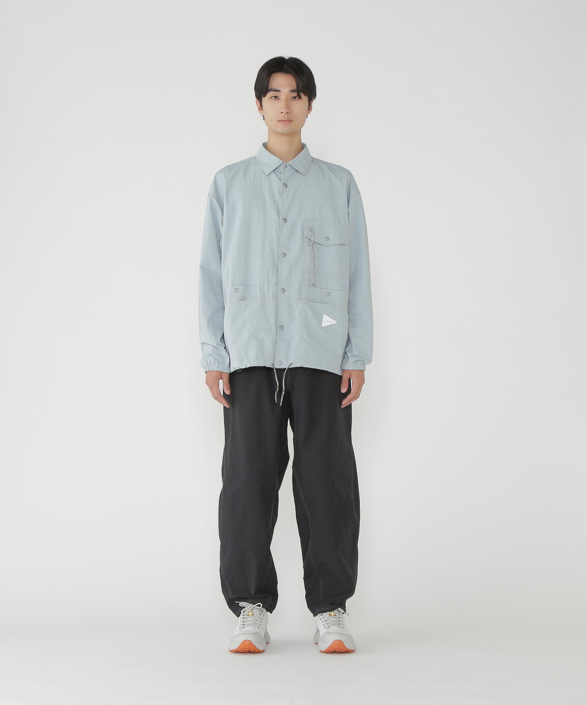 crinkled nylon shrits jacket | ナイロン プルーフ シャツジャケット