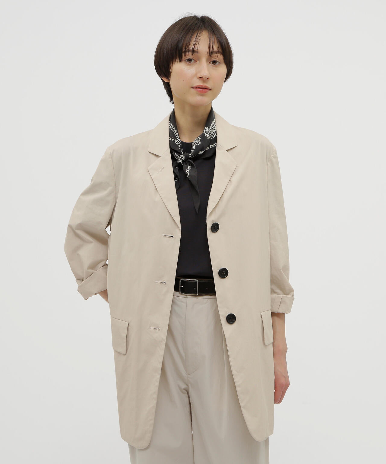 WASHED COTTON POPLIN JACKET