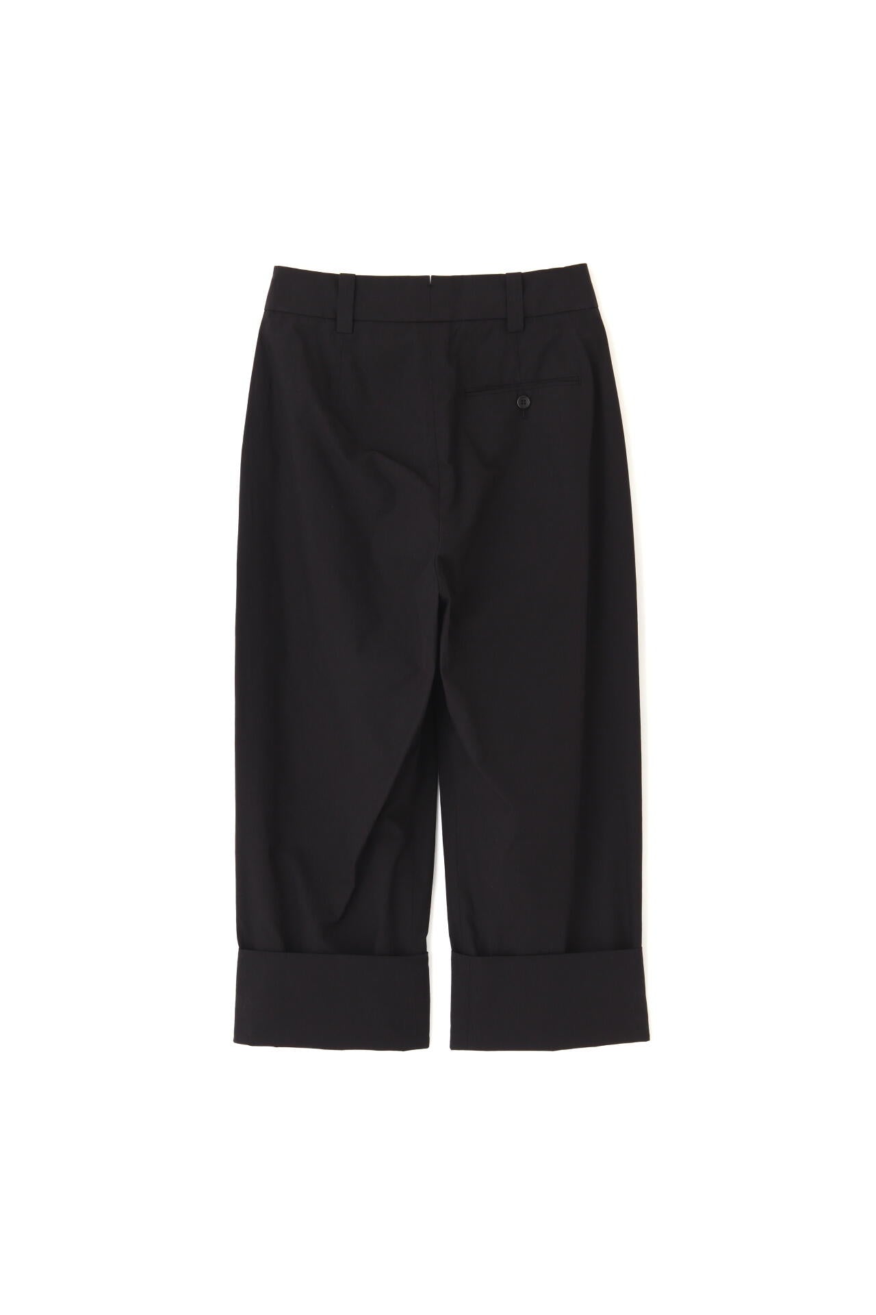 WASHED COTTON POPLIN TROUSERS