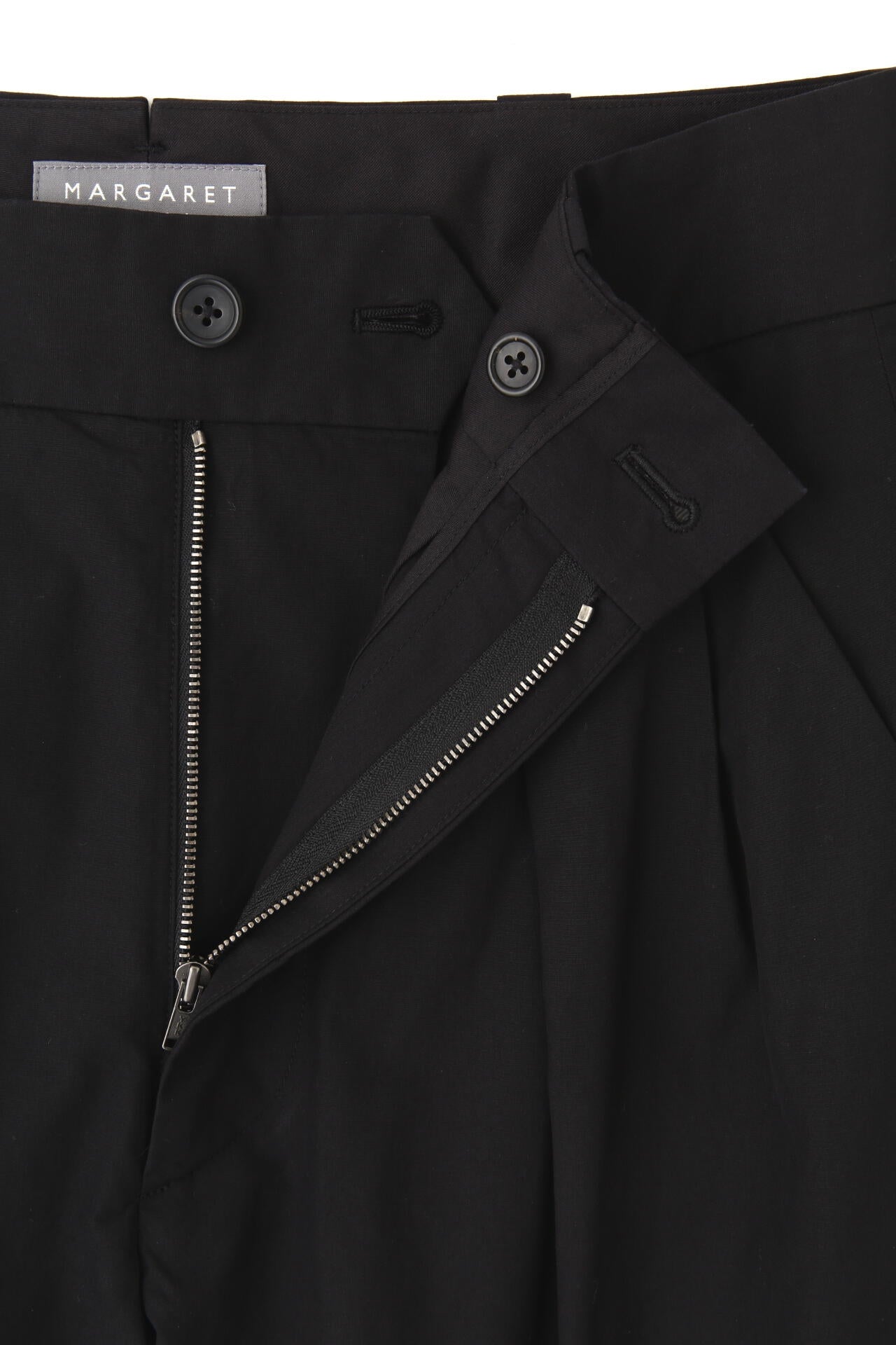 WASHED COTTON POPLIN TROUSERS